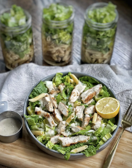 Salada Toscana com molho siciliano no pote